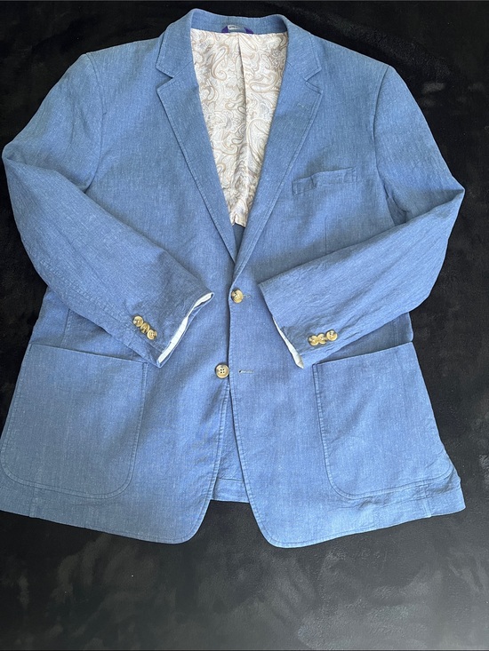 Alan Flusser Other - Linen & Cotton Alan Flusser Classic Blue Sport Coat